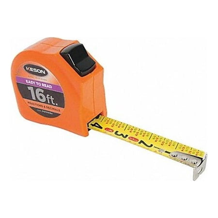 UPC: 0052837028047 | Keson Tape Measure 1 In x 16 ft Orange In./Ft. PGTFD16V