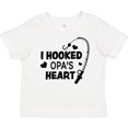 thumbnail image 3 of Inktastic I Hooked Opa's Heart with Fishing Rod Boys or Girls Baby T-Shirt, 3 of 5