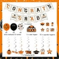 thumbnail image 7 of JOYMEMO Graduation Party Decorations 2024 Orange and Black - Congrats Grad Banner Cake Topper with Cupcake Toppers, Class of 2024 Hanging Swirls, Graduation Party Supplies, 7 of 7
