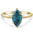 thumbnail image 4 of 1 1/2Ct Marquise Solitaire Diamond Engagement Ring White, Yellow Gold Lab Grown, 4 of 4