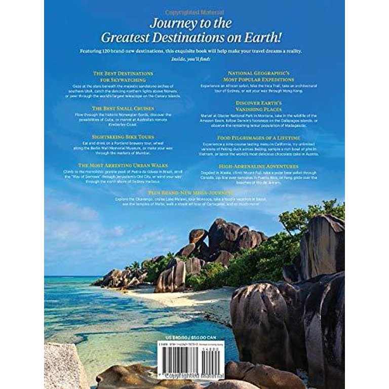 Journeys of a Lifetime, Second Edition: 500 of the World's Greatest Trips:  National Geographic: 9781426219733: : Books