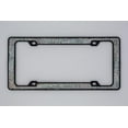 thumbnail image 3 of Creathome 3D Shining and Neon License Plate Frame from Pure Zinc Alloy Metal Perfect Plate Holder, Matt Black with Silver Glitter, 3 of 8