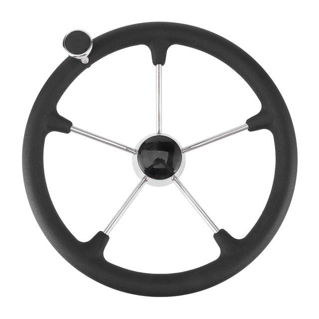 15-1/2 Po 5 Roues Directrices avec Poignée en Mousse Noire Accessoires Bateau Marin