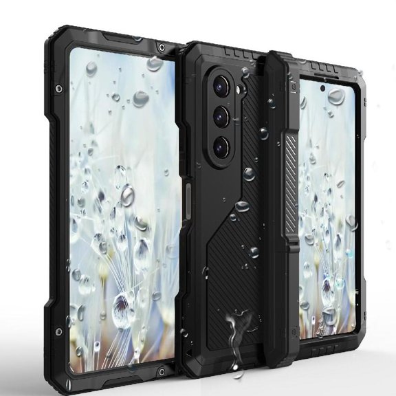 Gangxun Metal Case for Samsung Galaxy Z Fold 4 5G Pen Holder Hinge Protection Withkickstand Duty Rugged Stand Shockproofheavy