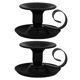 thumbnail image 1 of Homoyoyo 2Ud Soportes Para Velas De Hierro Negro Con Simple Perfectos Para De Fiestas, 1 of 8