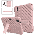 thumbnail image 2 of Suitable for ipad mini 6 tablet case with diamond pattern with pen slot shoulder strap tri-proof silicone anti-drop tablet case pink, 2 of 4