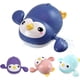 thumbnail image 1 of Juguetes de baño para bebés, juguetes de bañera de pingüino de cuerda, juego flotante de natación para niños pequeños en el baño, piscina de playa, juego de agua colorido, regalos para niños y niñas (4 paquetes) Sailing Electrónica, 1 of 6