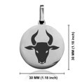 thumbnail image 2 of Stainless Steel Year of the Ox Zodiac Round Medallion Pendant Necklace, 2 of 3