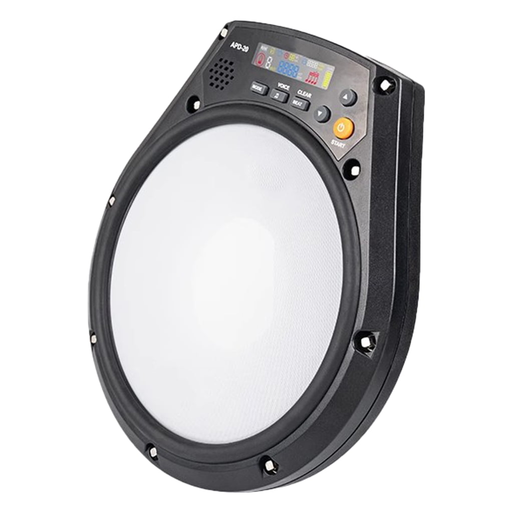 APD-20 Electronic Mute Drum Beating Board Electronic Drum Pad Vocal/Count/Speed Practice Modes Metronome Training Pad