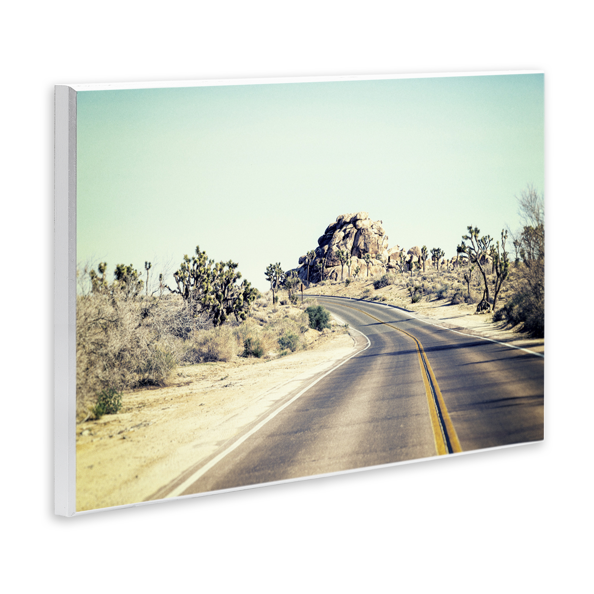 Road Trip Joshua Tree Park Wall Plaque Art, design by Joseph S Giacalone
