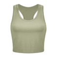 thumbnail image 1 of Hiiyo Women's Racerback Sports Tank Top Solid Casual Summer Sleeveless Tee, Sizes XL, 1 of 3