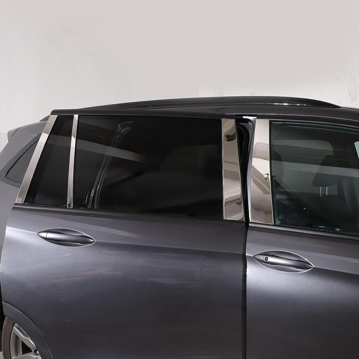 TINKI Center Pillar Trim Panel for Honda Pilot 2016-2022/ Ridgeline 2017-2023/ Passport 2019-2023 Accessories, 8PCS Pillar Posts Door Window Cover Trim Accessories