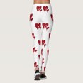 thumbnail image 4 of FASHOFT Valentine's Day Leggings for Women High Waisted Love Heart Print Ankle Length Leggings Soft Yoga Pants N M, 4 of 6