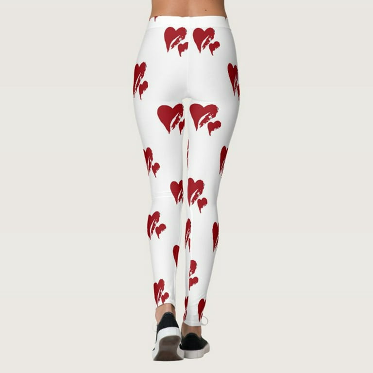 Womens Leggings Recreation Pants Breathable Valentine's Day