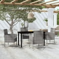 thumbnail image 4 of vidaXL Patio Dining Set Garden Furniture 3/5/7/9 Piece Multi Colors/Sizes, 4 of 51