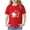 Red, variant on Boys Girls Graphic Soft Touch Short Sleeve Tee - Premium Cotton Blend Crewneck Top Red 9-10 Years