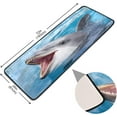 thumbnail image 3 of GZHJMY Swimming Dolphin Area Rug - 2' x 6' Washable Runner Rugs with Rubber Backing - Non Skid Floor Carpet for Indoor Living Room Hallway Kitchen Carpet Runner, 3 of 7