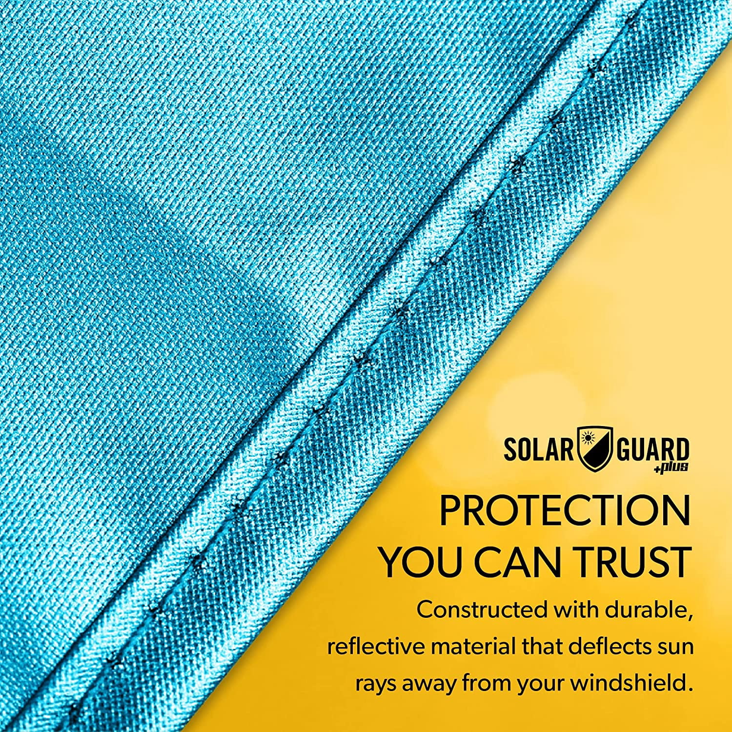 SolarGuard Plus UV-Blocking Exterior Sunshade for Car Windshield, Pool Blue, ST