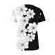 thumbnail image 3 of Gibobby Playera de Verano para Mujer Camisas verano para mujer, camisetas manga corta con cuello en V estampado 2023, camisetas con estampado floral, tú(Blanco,M), 3 of 5