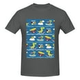 thumbnail image 4 of Bingfone Dinosaur On The Beach Vacation Men'S Loose Fit Short-Sleeve Pocket T-Shirt, 4 of 7