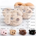 thumbnail image 3 of ABSUYY Closed Back Kids Slippers for Boys Girls,&nbsp;Black&nbsp;Fuzzy Plush Dog House Shoes, Non Slip Warm, Size 12.5 Little Kid, 3 of 7