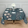 thumbnail image 2 of 60x60 Inch Waterproof Square Tablecloth, Thickened Polyester Table Cover for Dining & Parties, Floral Print, 2 of 6