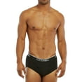 thumbnail image 4 of Men's 100% Cotton Color Band Briefs, Underwear, Black 3XL, 6-Pack, 4 of 4
