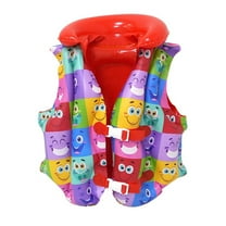 Hienoo Boys Girls Flotation Aid Life Jacket Lightweight Swimwear Inflatable Vest for Kids