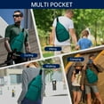 thumbnail image 6 of HAWEE Sling Bag for Women Men Water Resistant Crossbody Chest Backpack Shoulder Bag Anti Thief for Travel Hiking Sports, Forest Green, 6 of 7