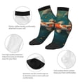 thumbnail image 5 of Pofeuu Koi Pond Lilies Print 30cm Socks, Adult Running Hiking Socks for Youth and Adult, 5 of 7