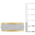 thumbnail image 2 of Everly Women's Created Moissanite Yellow Gold Plated Ring, 2 of 8