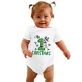 thumbnail image 3 of Youmylove Boys Girls Short Sleeve Christmas Letter Printed Romper Bodysuit Fall Clothes Toddler Jumpsuits Clothing Dailywear, 3 of 5
