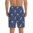 thumbnail image 4 of Lsque Squirrel Flower Mens Sleep Pajama Shorts,Short Pajama Pants, Cotton Ultra-Soft Knit-3X-Large, 4 of 9