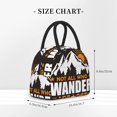 thumbnail image 2 of Disketp Not All Who Wander Are Lost4 Bolsa Térmica para Almuerzo, Lonchera con Abertura Amplia y Gran Capacidad, Organizador Reutilizable para Mujeres, Hombres y Adultos, 2 of 6