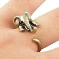 thumbnail image 3 of Maya's Grace Adjustable Elephant Ring for Women, Vintage Antique-Style - Bronze, 3 of 7