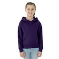 thumbnail image 1 of Jerzees Youth NuBlend Pull Over Hooded Sweatshirt, L, Deep Purple, 1 of 2