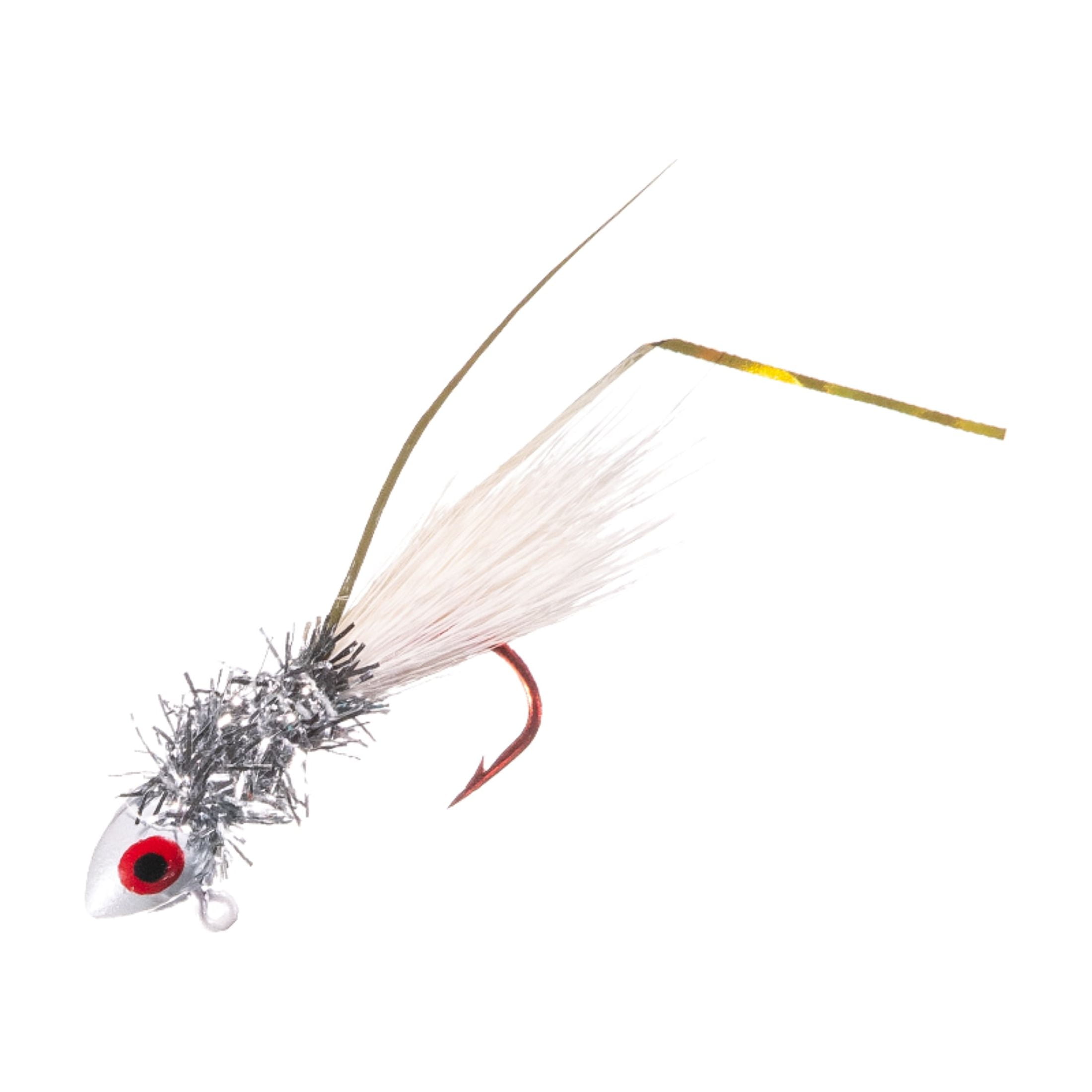 (3 pack) Arkie Lures Original Shineee Hineee Jig, Color White, Size 1/16 oz.