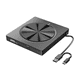 thumbnail image 4 of Grabadora de DVD-RW externa portátil 6 en 1 USB 3.0/Tipo C, unidad óptica, grabadora de DVD-ROM, unidad de DVD multifunción, 4 of 5
