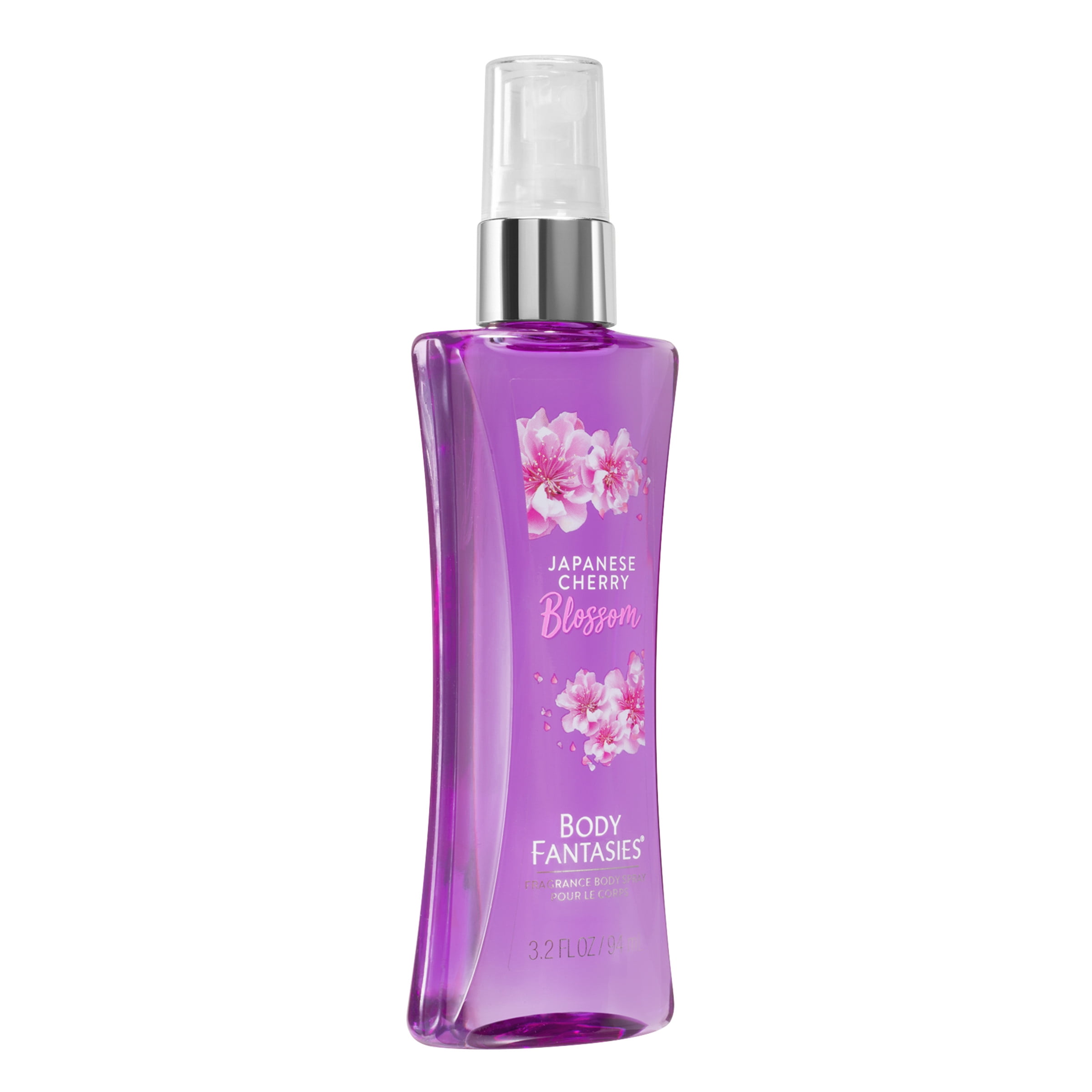 Body Fantasies Signature Japanese Cherry Blossom Body Spray for Women, 3.2 fl oz
