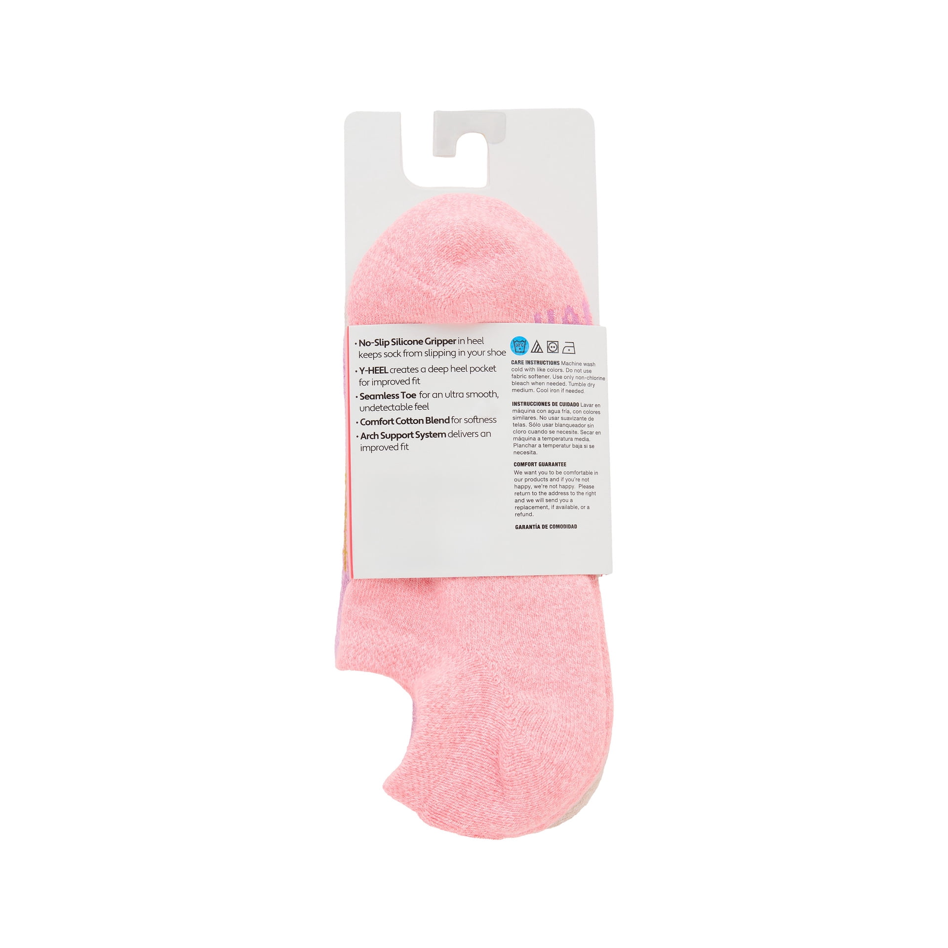 Hanes Women's Absolute Comfort Super No-Show Socks, 4-Pack, Size 5-9