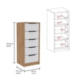 thumbnail image 4 of FM FURNITURE  Cozad 2 Piece Bedroom Set Multi-Color Engineered Wood, 4 of 7