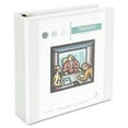 thumbnail image 2 of Universal UNV30772 11 in. x 8.5 in. Deluxe 2 in. Capacity Easy-to-Open View Binder - White, 2 of 3