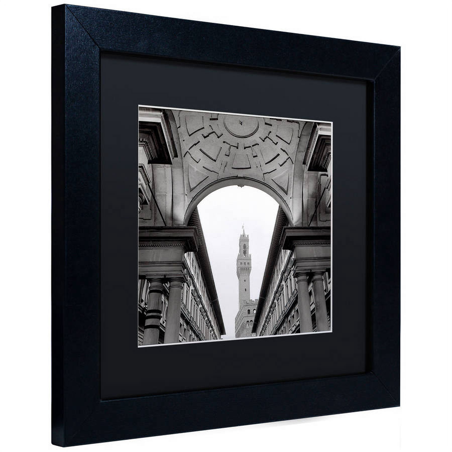 Trademark Fine Art "Firenze II" Canvas Art by Alan Blaustein, Black Matte, Black Frame