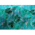 thumbnail image 4 of oneOone Cotton Silk Turquoise Blue Fabric Florals Craft Projects Decor Fabric Printed By The Yard 42 Inch Wide, 4 of 4