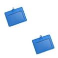 thumbnail image 1 of Bearachild 10 piezas de titulares de tarjetas de identificación, carcasa protectora de negocios, funda de tarjetas de autobús multifuncional, Horizontal/Azul cielo 2piezas, 1 of 6