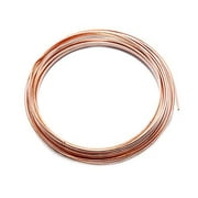 Solid Bare Copper Wire Half Round, Bright, Half Hard 10 FT, Choose from 12, 14, 16, 18 Gauge