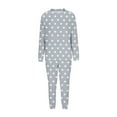 thumbnail image 5 of Perfectbot Women's Fuzzy Fleece Pajama Set - 2 Piece Soft Warm Long Sleeve Star Print Loungewear, 5 of 5