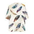 thumbnail image 4 of Cárdigan de manga larga para mujer, blusa informal estampada con bolsillo, abrigo tipo cárdigan para mujer, 4 of 5