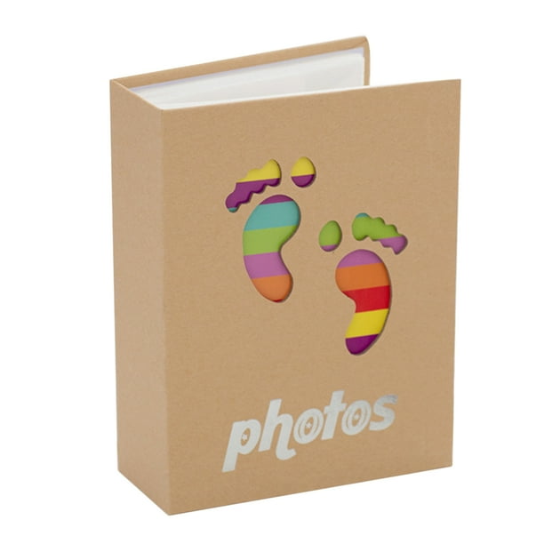 GOOHOCHY Baby Photo Álbum Lindo álbum de fotos Album de fotos Memory Photo Álbum (Footprint)