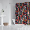 thumbnail image 2 of Pioneer Flower Floral Print Pattern Shower Curtain 84"x72", Bathroom Decorative Shower Curtain Set with 12 Hooks, Waterproof Washable, 2 of 6